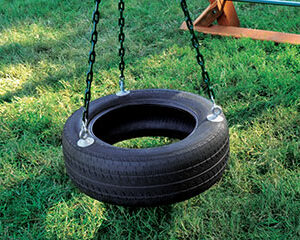 3-Chain Rubber Tire Swing