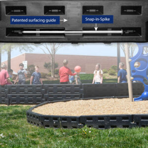 Black Plastic Border 12"