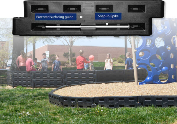 Black Plastic Border 12"