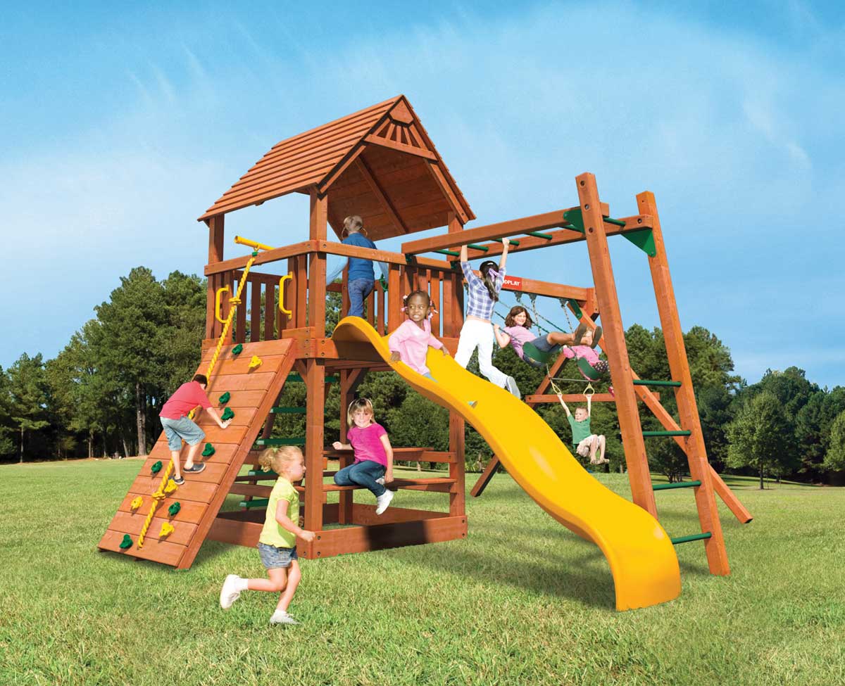 Safari Series Wooden Swing Set