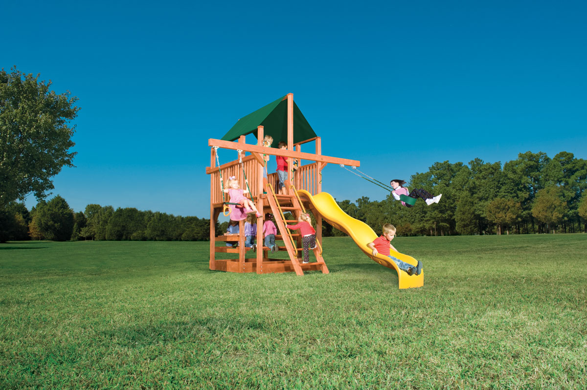 Space Saver Series Wooden Swing Set