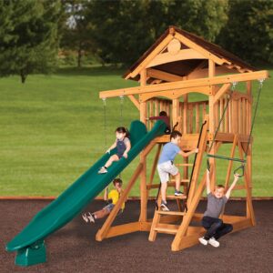 Olympian Treehouse XL Space Saver 1 Swing Set
