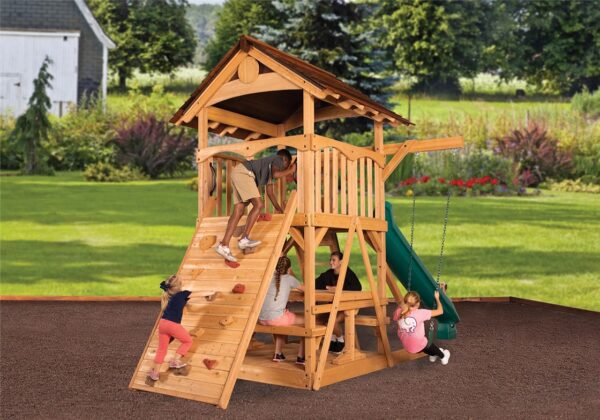 Olympian Treehouse XL Space Saver 2 Swing Set - Image 3