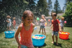 water balloon activity outdoor